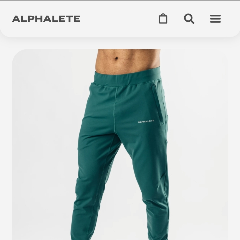 Brand new Alphalete men's joggers